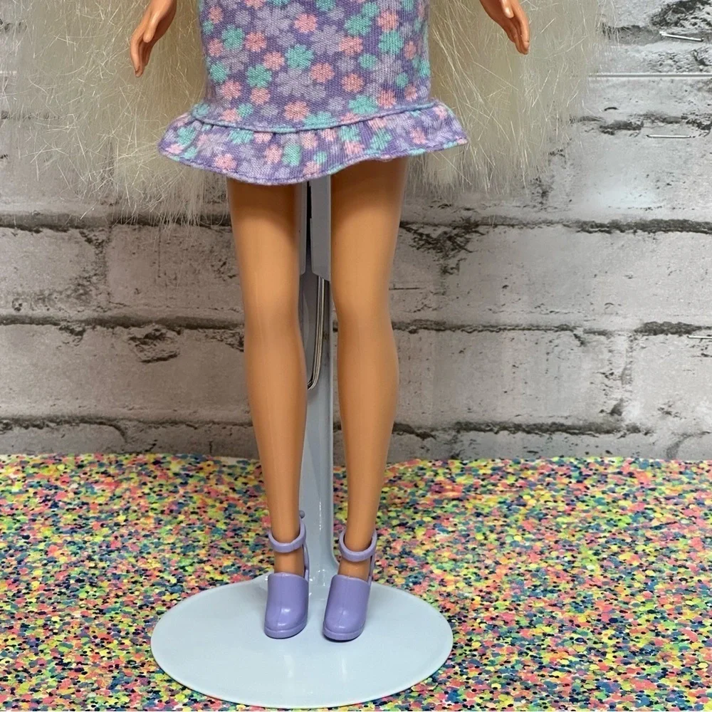 Barbie Doll 1995 Foam N Color Long Blonde Hair Bangs Earrings Shoes Restyled